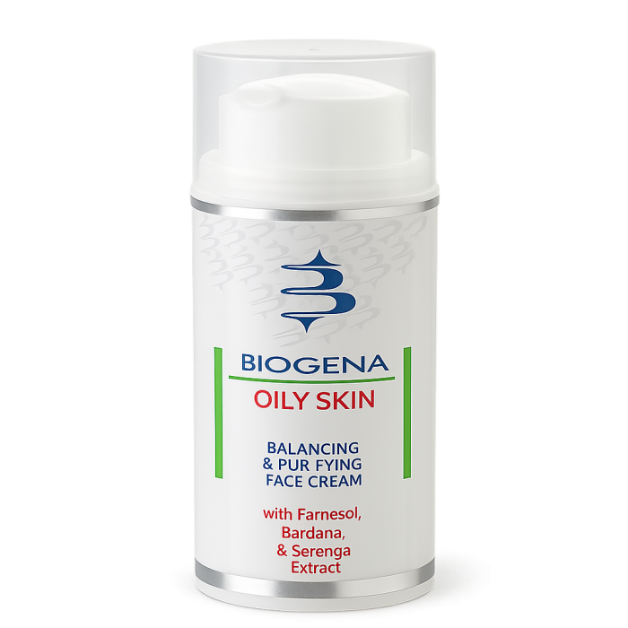 Матуючий Крем для Жирної Шкіри Biogena Oily Skin Balancing & Purifying Face Cream